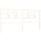 vidaXL Bed Frame without Mattress White Super King Size Solid Wood