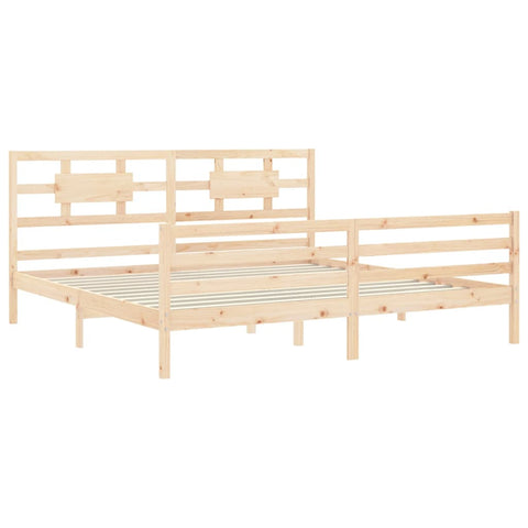 vidaXL Bed Frame without Mattress 200x200 cm Solid Wood