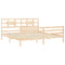 vidaXL Bed Frame without Mattress 200x200 cm Solid Wood