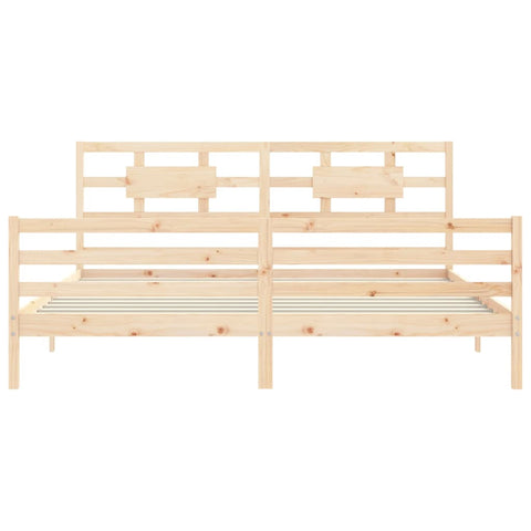 vidaXL Bed Frame without Mattress 200x200 cm Solid Wood