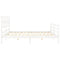 vidaXL Bed Frame without Mattress White 200x200 cm Solid Wood