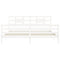vidaXL Bed Frame without Mattress White 200x200 cm Solid Wood