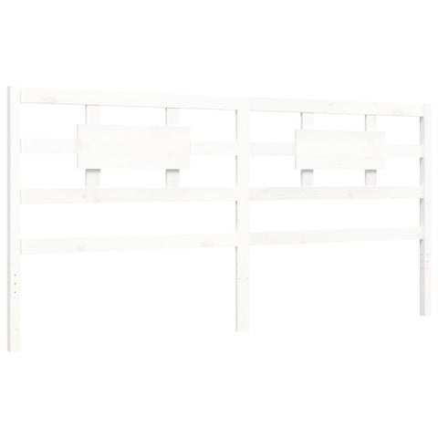 vidaXL Bed Frame without Mattress White 200x200 cm Solid Wood