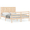 vidaXL Bed Frame without Mattress Small Double Solid Wood