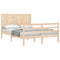 vidaXL Bed Frame without Mattress Small Double Solid Wood