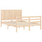 vidaXL Bed Frame without Mattress Small Double Solid Wood