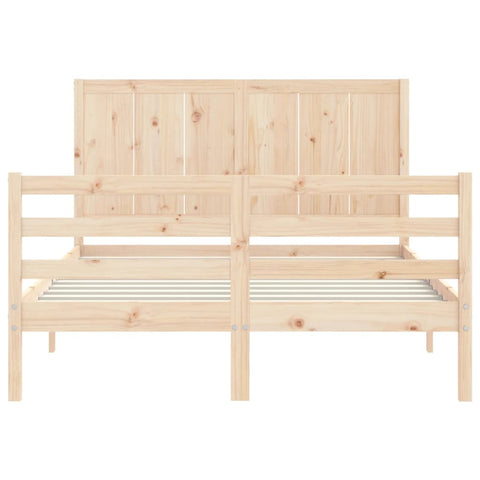 vidaXL Bed Frame without Mattress 120x200 cm Solid Wood