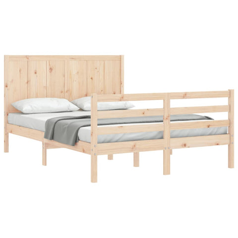 vidaXL Bed Frame without Mattress 140x200 cm Solid Wood