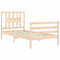 vidaXL Bed Frame without Mattress 100x200 cm Solid Wood