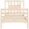vidaXL Bed Frame without Mattress 100x200 cm Solid Wood