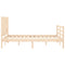 vidaXL Bed Frame without Mattress 100x200 cm Solid Wood