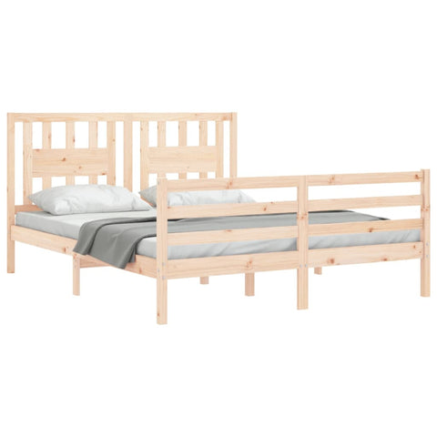vidaXL Bed Frame without Mattress 160x200 cm Solid Wood