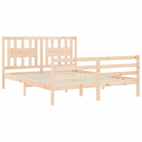 vidaXL Bed Frame without Mattress 160x200 cm Solid Wood