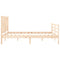 vidaXL Bed Frame without Mattress 160x200 cm Solid Wood