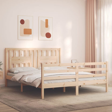 vidaXL Bed Frame without Mattress 160x200 cm Solid Wood