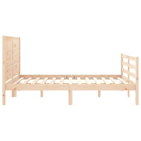 vidaXL Bed Frame without Mattress Double Solid Wood