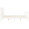 vidaXL Bed Frame without Mattress White 140x190 cm Solid Wood
