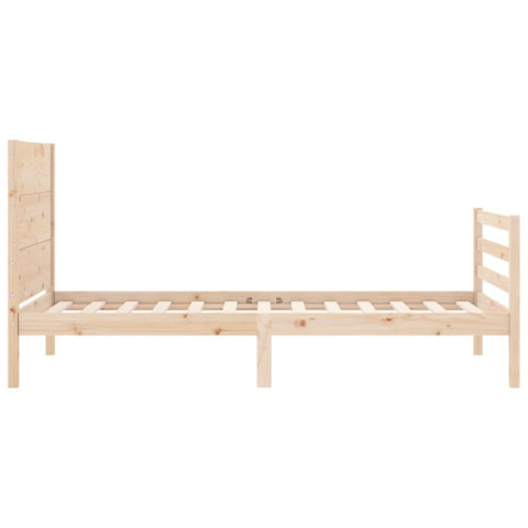 vidaXL Bed Frame without Mattress 90x200 cm Solid Wood