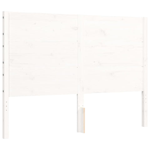 vidaXL Bed Frame without Mattress White 140x200 cm Solid Wood