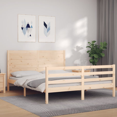 vidaXL Bed Frame without Mattress 160x200 cm Solid Wood