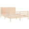 vidaXL Bed Frame without Mattress 160x200 cm Solid Wood