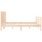 vidaXL Bed Frame without Mattress 160x200 cm Solid Wood