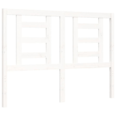 vidaXL Bed Frame without Mattress White 120x200 cm Solid Wood