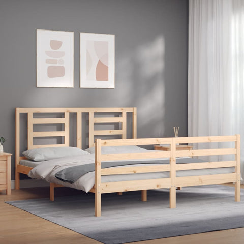 vidaXL Bed Frame without Mattress 160x200 cm Solid Wood