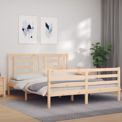 vidaXL Bed Frame without Mattress 160x200 cm Solid Wood