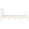 vidaXL Bed Frame without Mattress White 160x200 cm Solid Wood