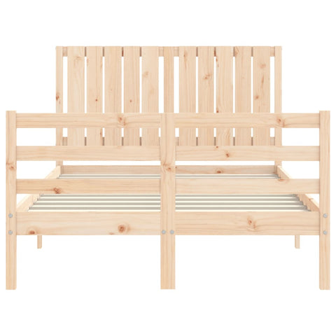 vidaXL Bed Frame without Mattress Small Double Solid Wood