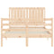 vidaXL Bed Frame without Mattress Small Double Solid Wood
