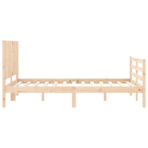 vidaXL Bed Frame without Mattress Small Double Solid Wood