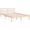 vidaXL Bed Frame without Mattress Small Double Solid Wood
