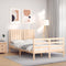 vidaXL Bed Frame without Mattress Small Double Solid Wood