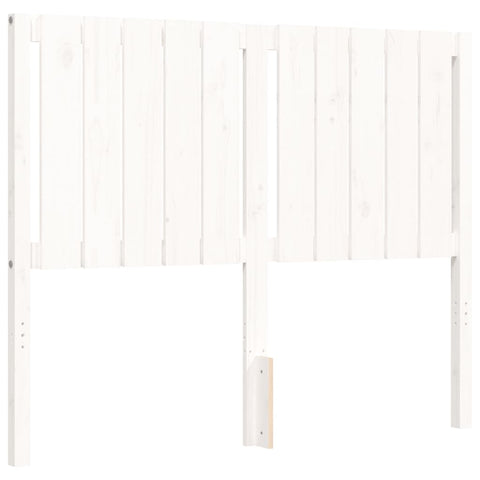 vidaXL Bed Frame without Mattress White 120x200 cm Solid Wood