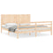 vidaXL Bed Frame without Mattress Super King Size Solid Wood