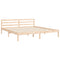 vidaXL Bed Frame without Mattress Super King Size Solid Wood