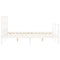 vidaXL Bed Frame without Mattress White 140x190 cm Solid Wood