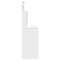 vidaXL Dressing Table with LED Lights White 96x40x142 cm