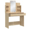 vidaXL Dressing Table with LED Lights Sonoma Oak 96x40x142 cm