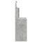 vidaXL Dressing Table with LED Lights Concrete Grey 96x40x142 cm