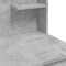 vidaXL Dressing Table with LED Lights Concrete Grey 96x40x142 cm