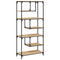 vidaXL Bookcase Sonoma Oak 81x36x176 cm Engineered Wood