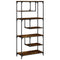 vidaXL Bookcase Smoked Oak 81x36x176 cm Engineered Wood
