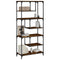 vidaXL Bookcase Smoked Oak 81x36x176 cm Engineered Wood