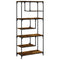 vidaXL Bookcase Smoked Oak 81x36x176 cm Engineered Wood