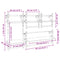 vidaXL 4 Piece Wall Shelf Set with Bars Black Engineered Wood