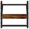 vidaXL 4 Piece Wall Shelf Set with Bars Smoked Oak Engineered Wood