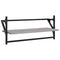 vidaXL 4 Piece Wall Shelf Set with Bars Grey Sonoma Engineered Wood